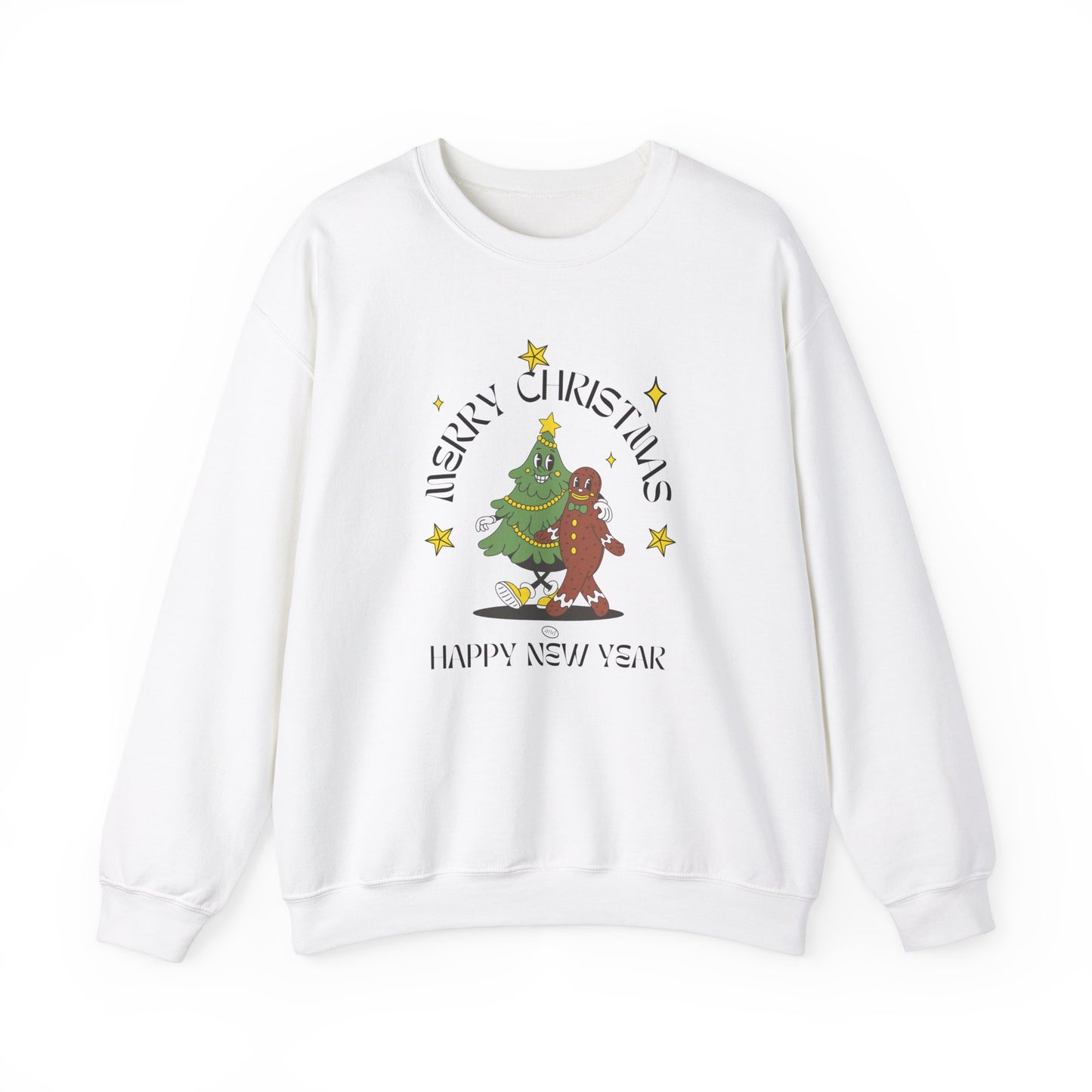 Unisex Heavy Blend Crewneck Sweatshirt Merry Christmas & Happy New Year 🎄☃️✨