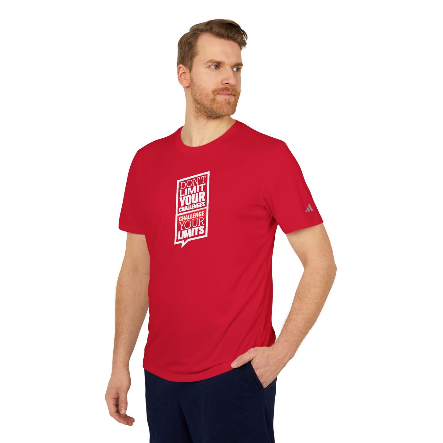 Don't Limit Your Challenges Challenge Your Limits Adidas Unisex Believe Sport T-Shirt