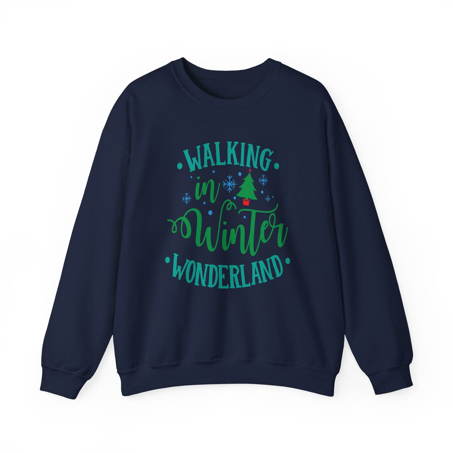 Unisex Heavy Blend Crewneck Sweatshirt Walking In Winter Wonderland ❄️🎶✨