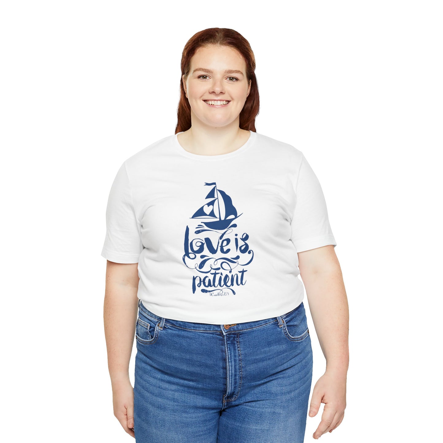 Love Is Patient Corinthians 13:4 Unisex Jersey Short Sleeve Tee