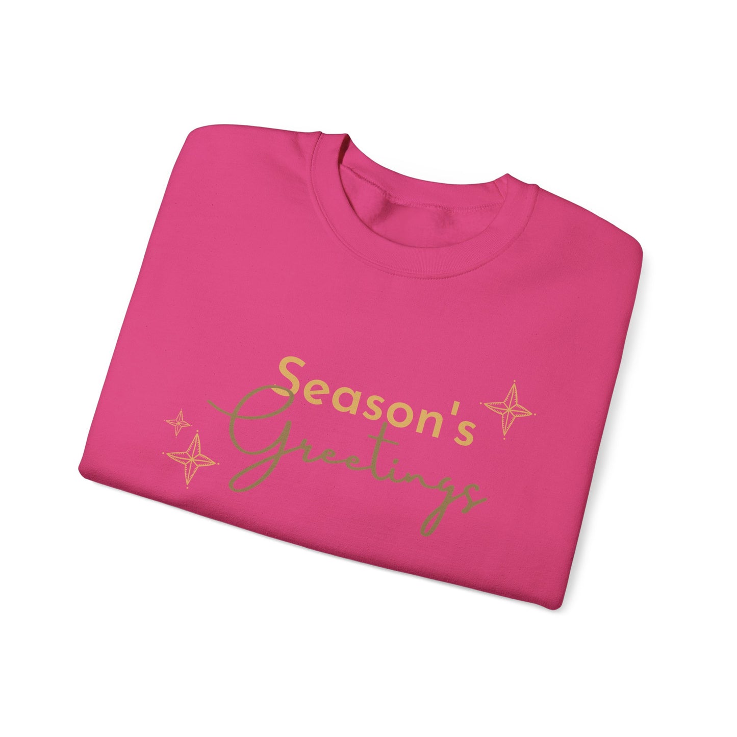 Unisex Heavy Blend Crewneck Sweatshirt Elegant Seasons Greetings ✨🎄