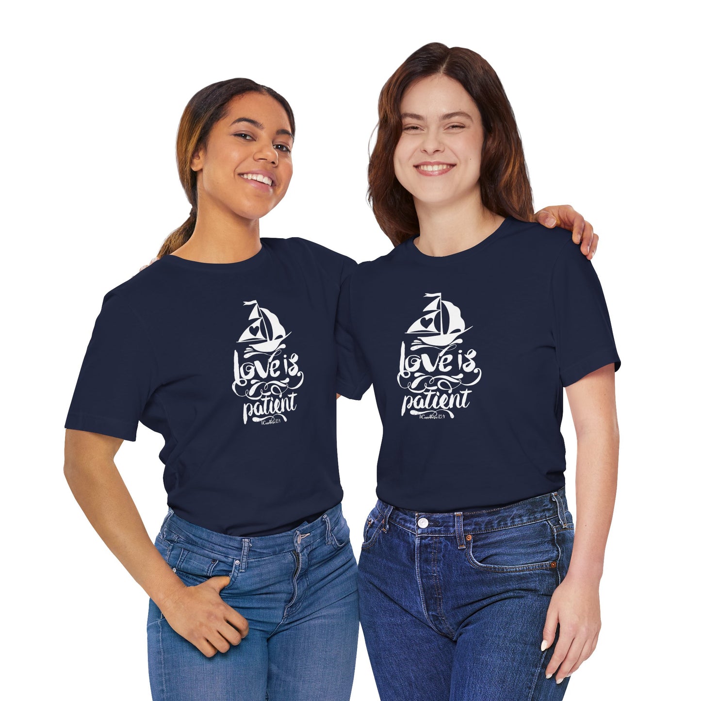 Love Is Patient Corinthians 13:4 Unisex Jersey Short Sleeve Tee