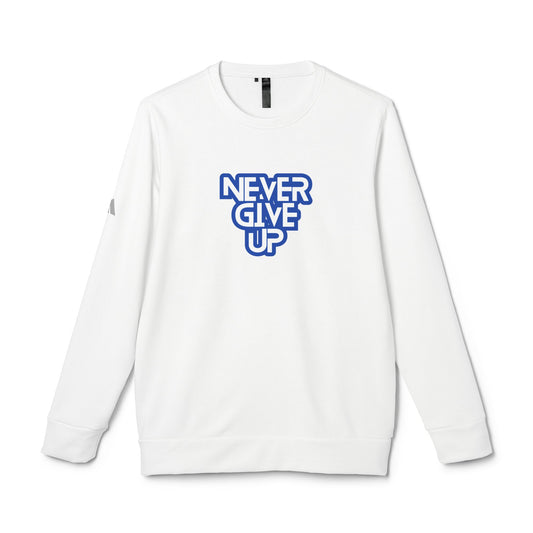 Never Give Up Adidas Unisex Cozy Fleece Sweatshirt