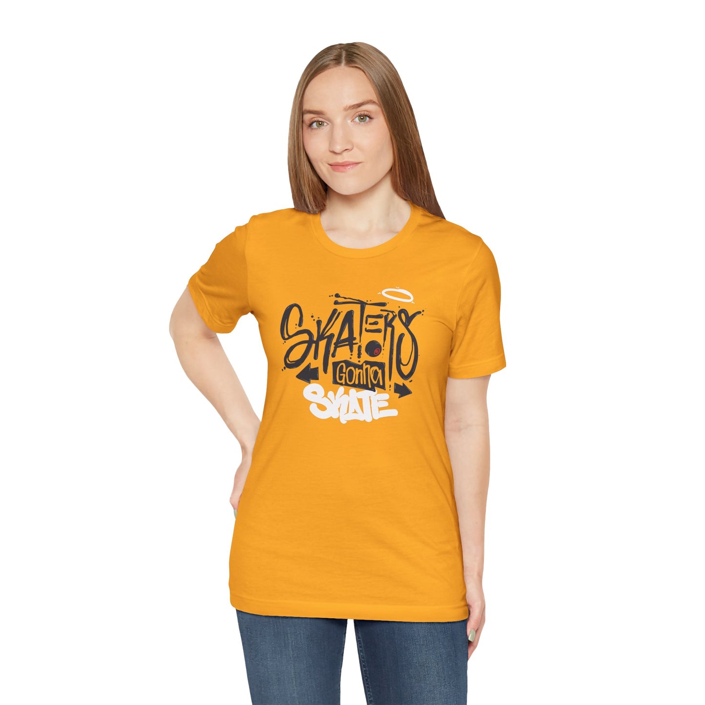 Skaters Gonna Skate Unisex Jersey Short Sleeve Tee