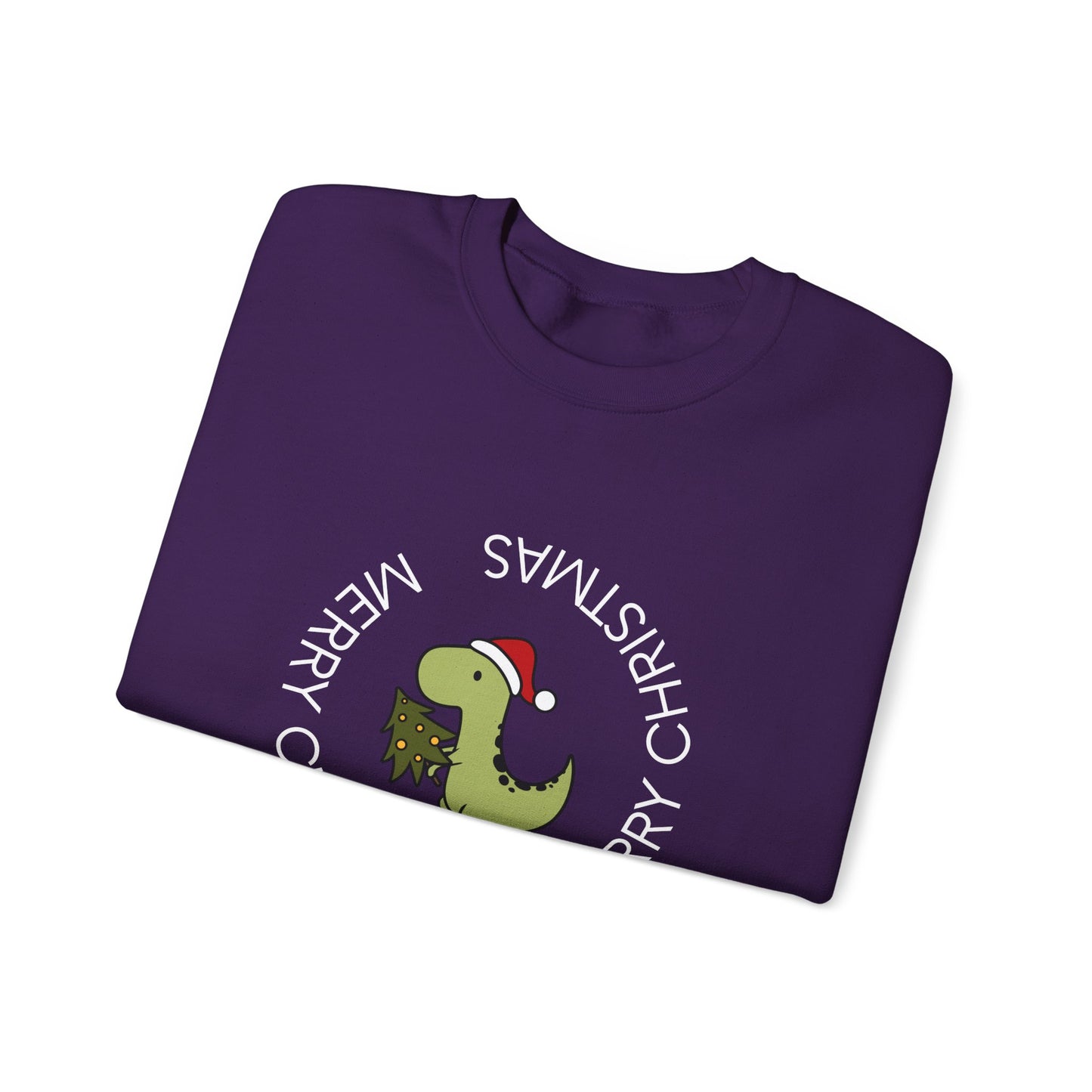 Dino-Merry Christmas 🎄🦖🎅 Unisex Heavy Blend Crewneck Sweatshirt