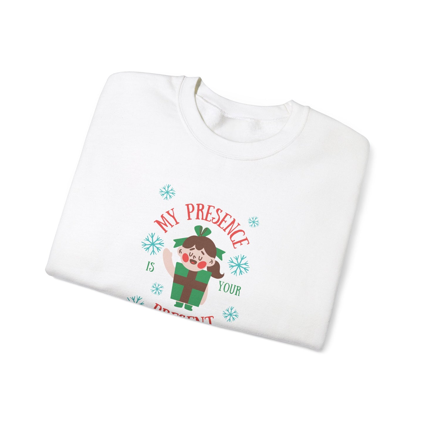 Unisex Heavy Blend Crewneck Sweatshirt My Presence Is Your Present 🎁✨