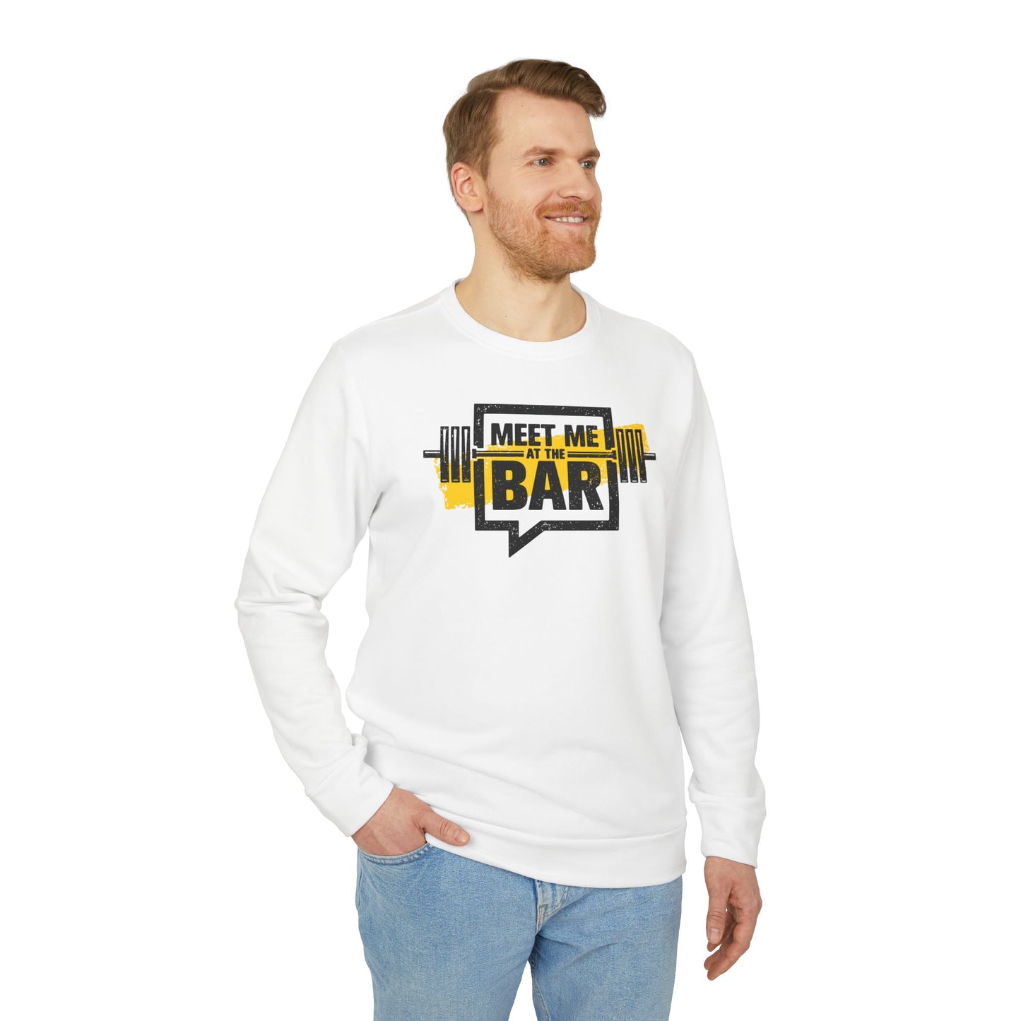 Meet Me At The Bar Adidas Unisex Cozy Fleece Sweatshirt