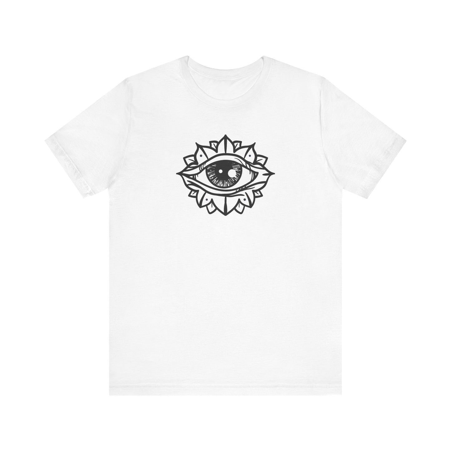 Unisex Jersey Short Sleeve Tee All Seeing Eye Black Print