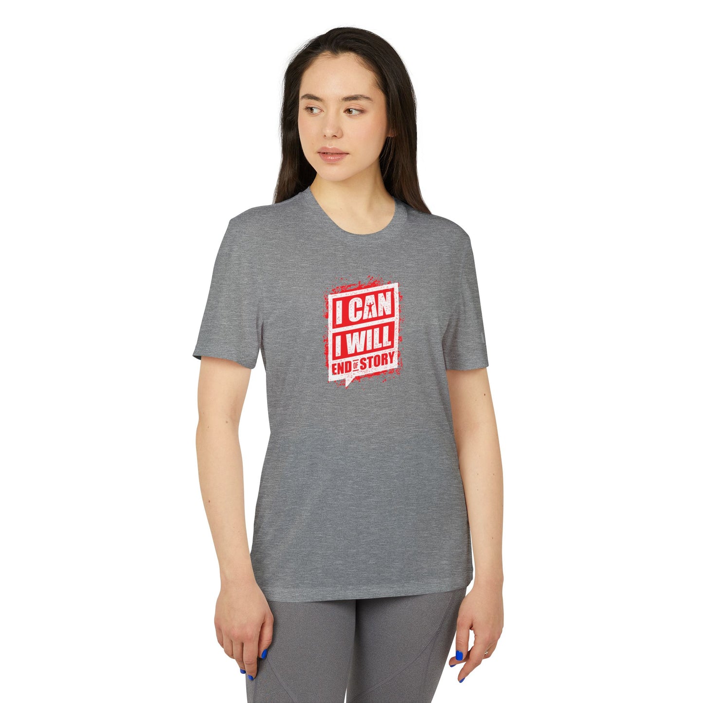 I Can I Will End Of Story Adidas Unisex Sport T-Shirt