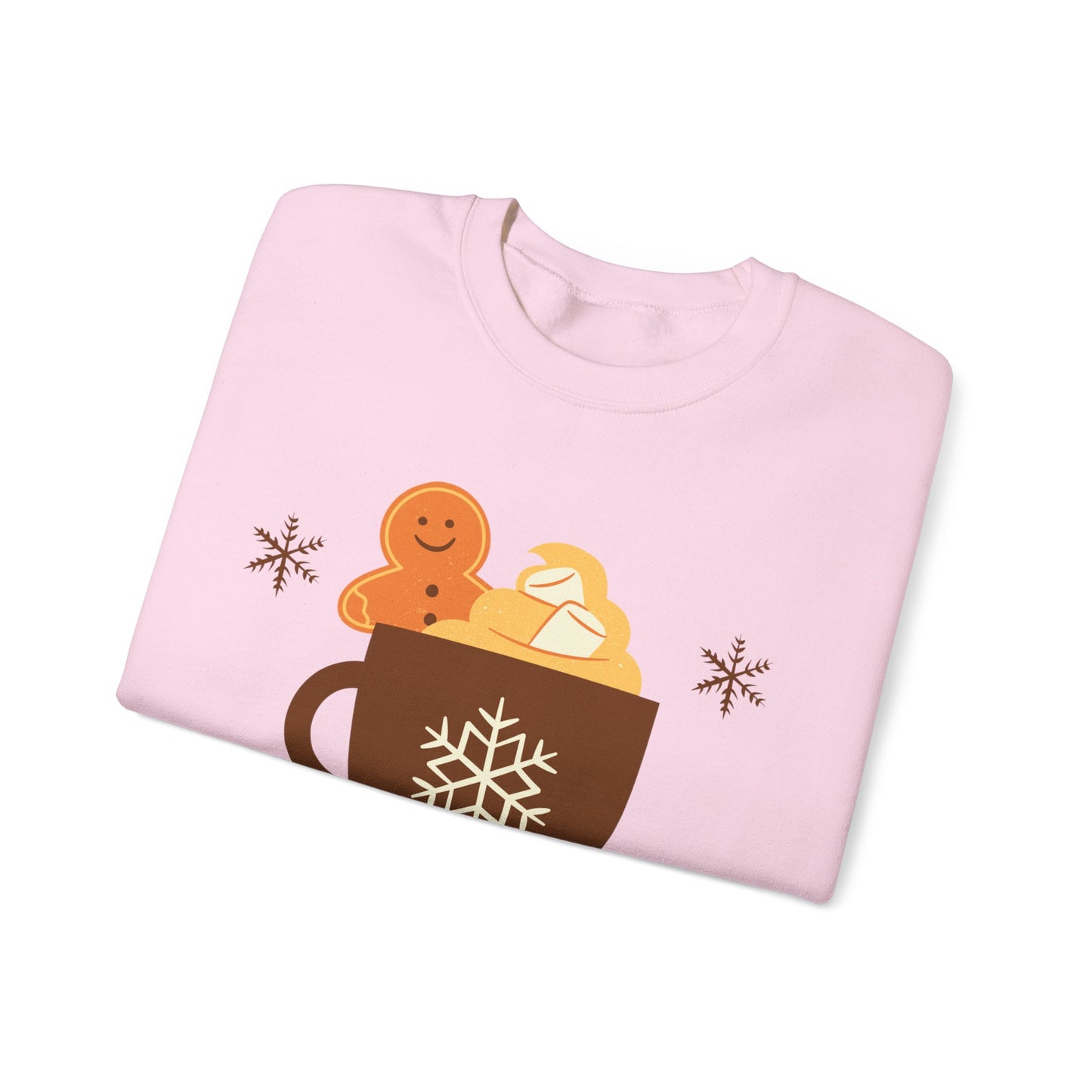 Unisex Heavy Blend Crewneck Sweatshirt Merry Christmas Gingerbread Man ☕🎄🍪