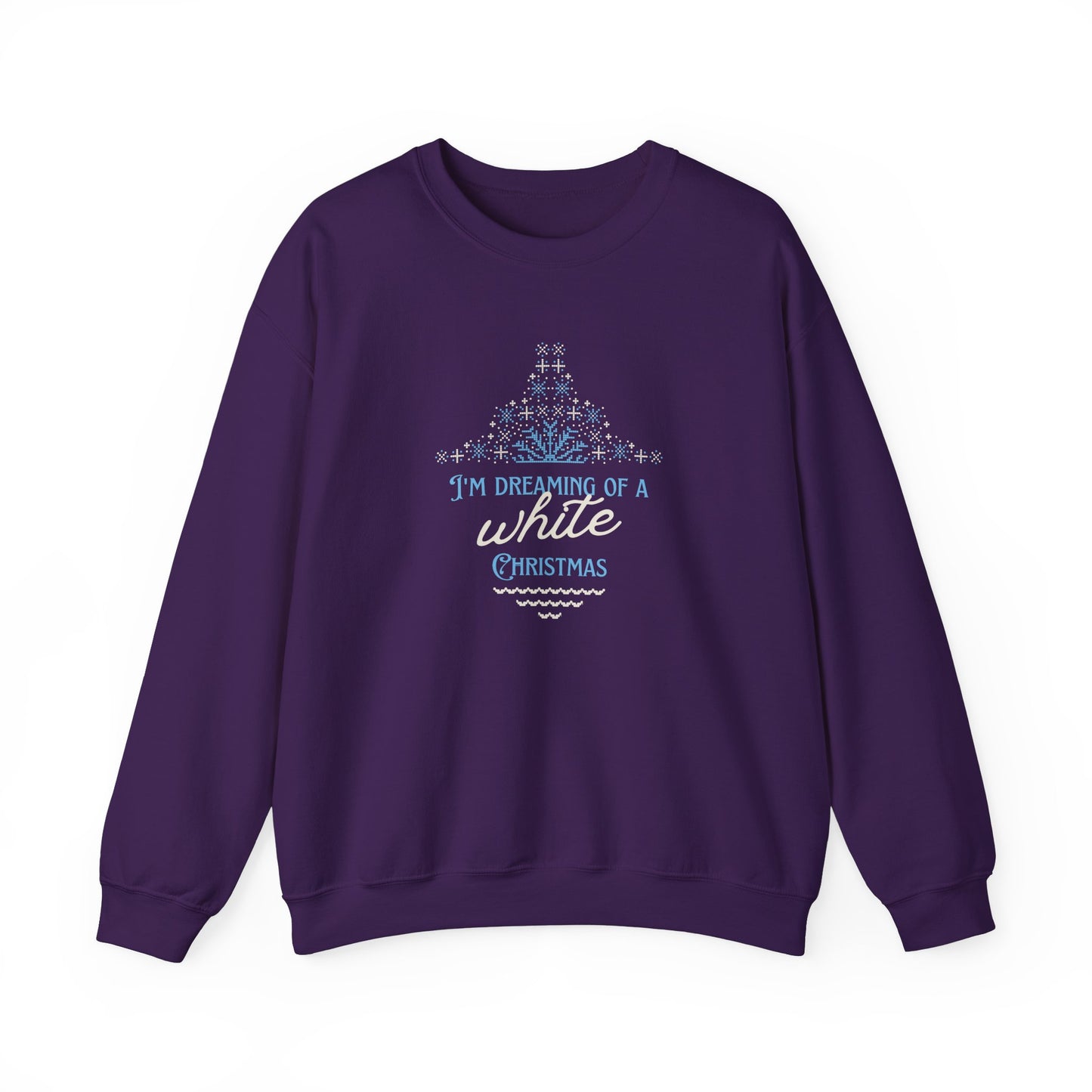 Unisex Heavy Blend Crewneck Sweatshirt I'm Dreaming Of A White Christmas 🍷❄️✨