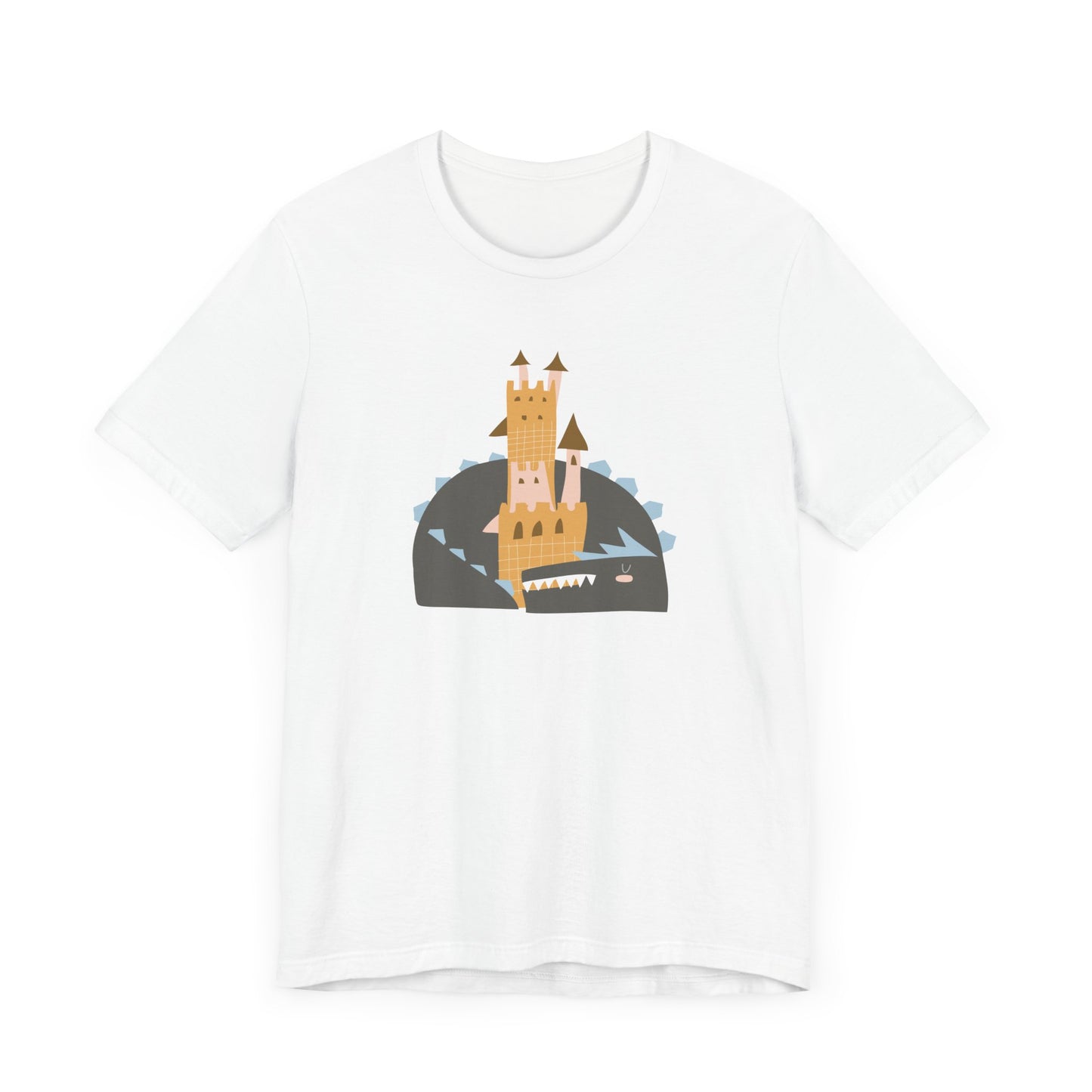 Unisex Jersey Short Sleeve Tee Dragon Dreams Cute Castle Nap