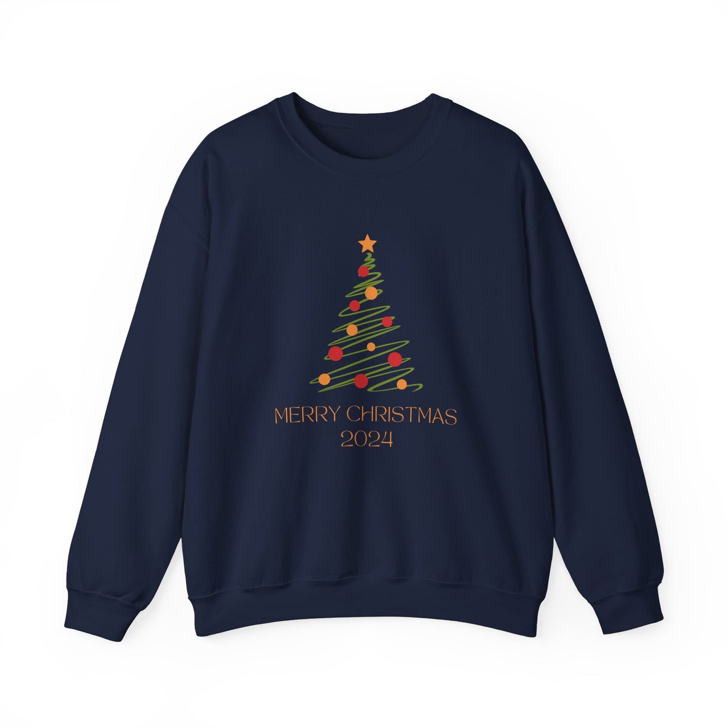 Unisex Heavy Blend Crewneck Sweatshirt Merry Christmas 2024 🎄✨