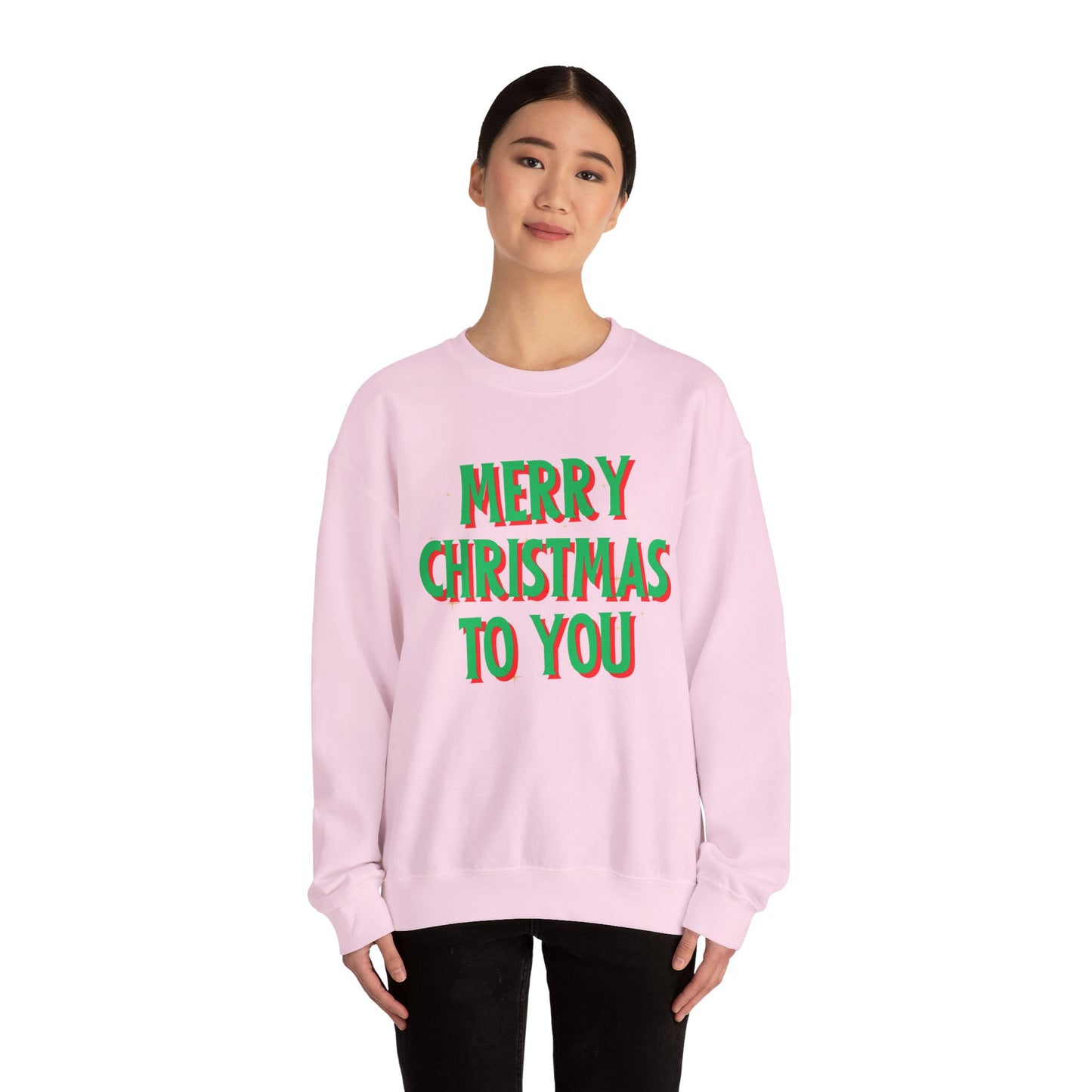 Unisex Heavy Blend Crewneck Sweatshirt Merry Christmas To You 🎄✨