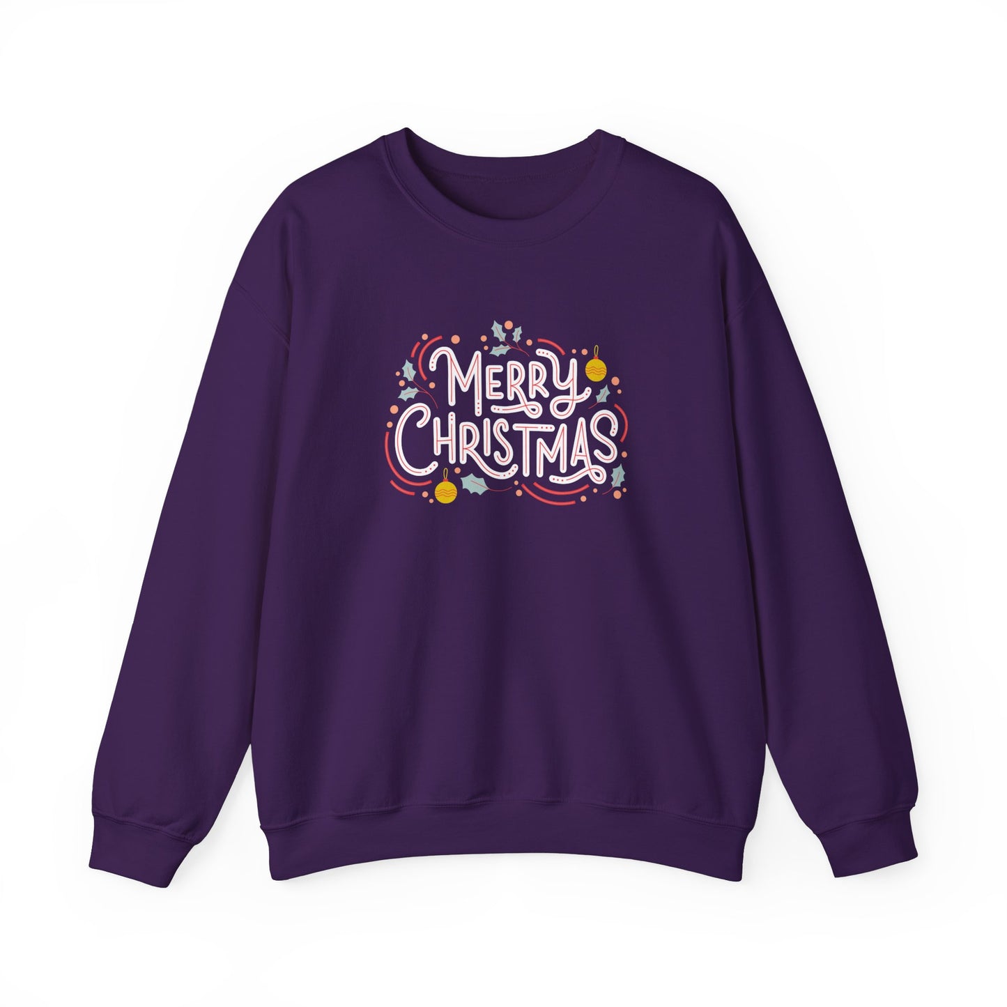 Unisex Heavy Blend Crewneck Sweatshirt Beautiful Merry Christmas Design 🎄✨