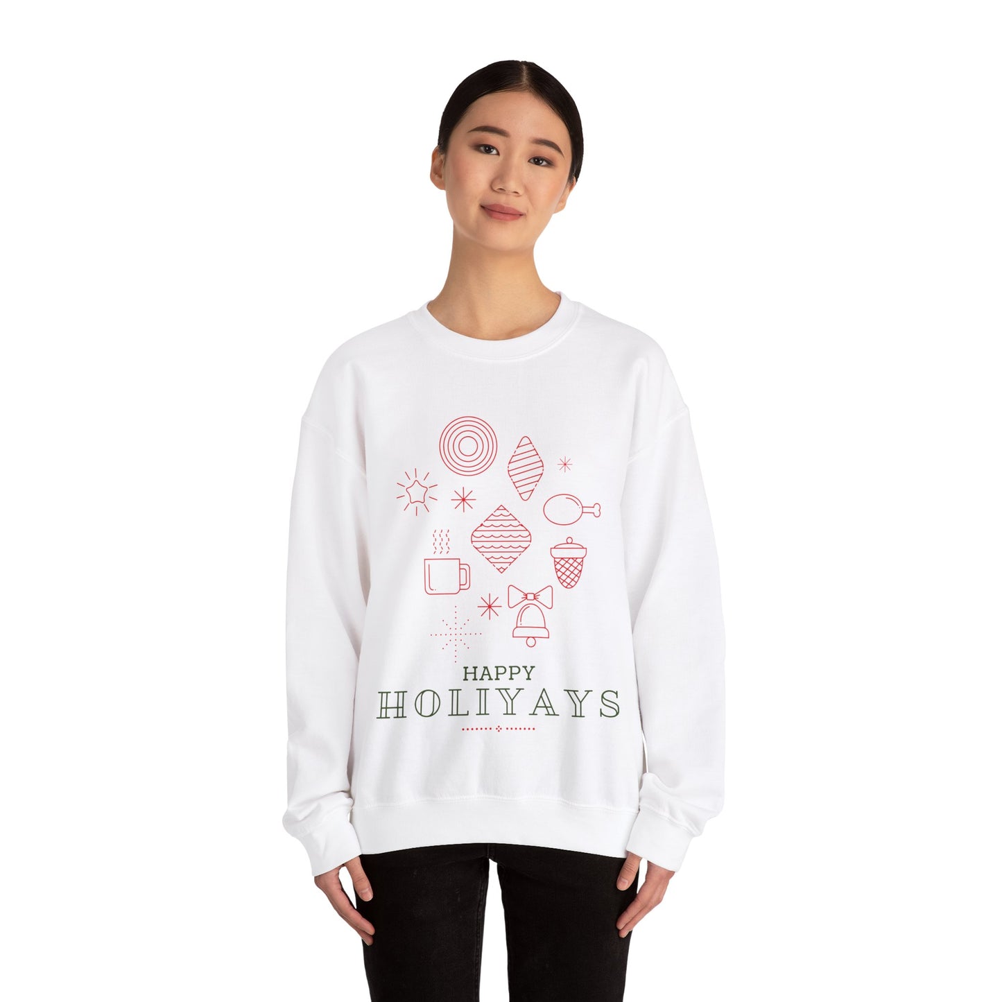 Unisex Heavy Blend Crewneck Sweatshirt Happy Holiyays 🎉✨