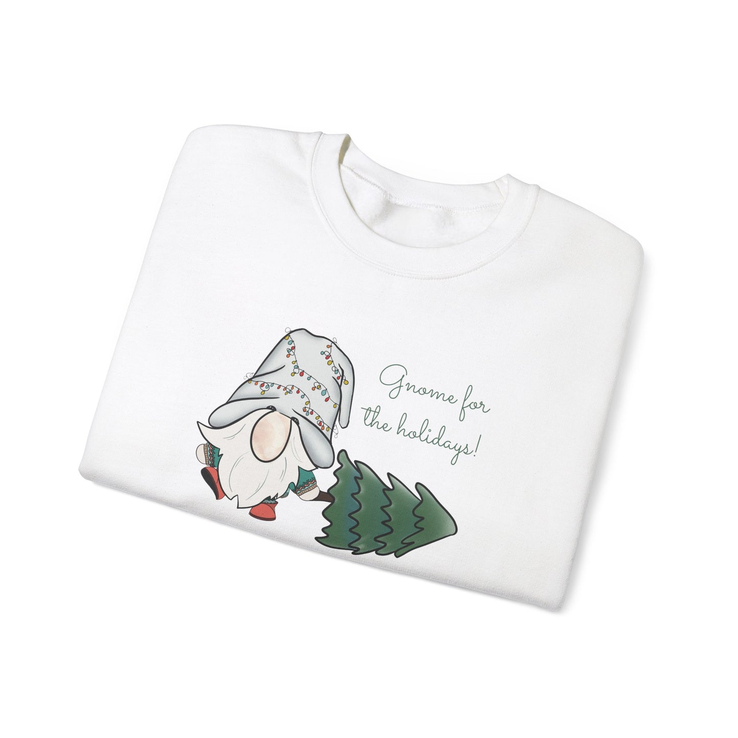 Unisex Heavy Blend Crewneck Sweatshirt Gnome for the Holidays 🎄✨