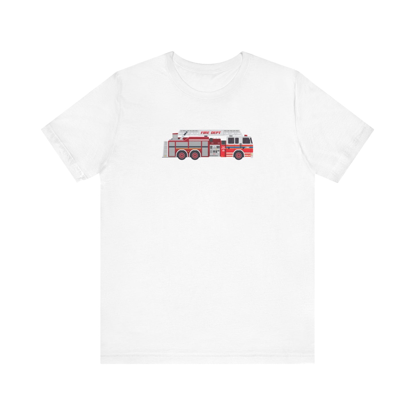 Unisex Jersey Short Sleeve Tee Fire Department Ladder Truck