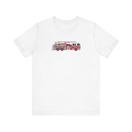 Unisex Jersey Short Sleeve Tee Fire Department Ladder Truck