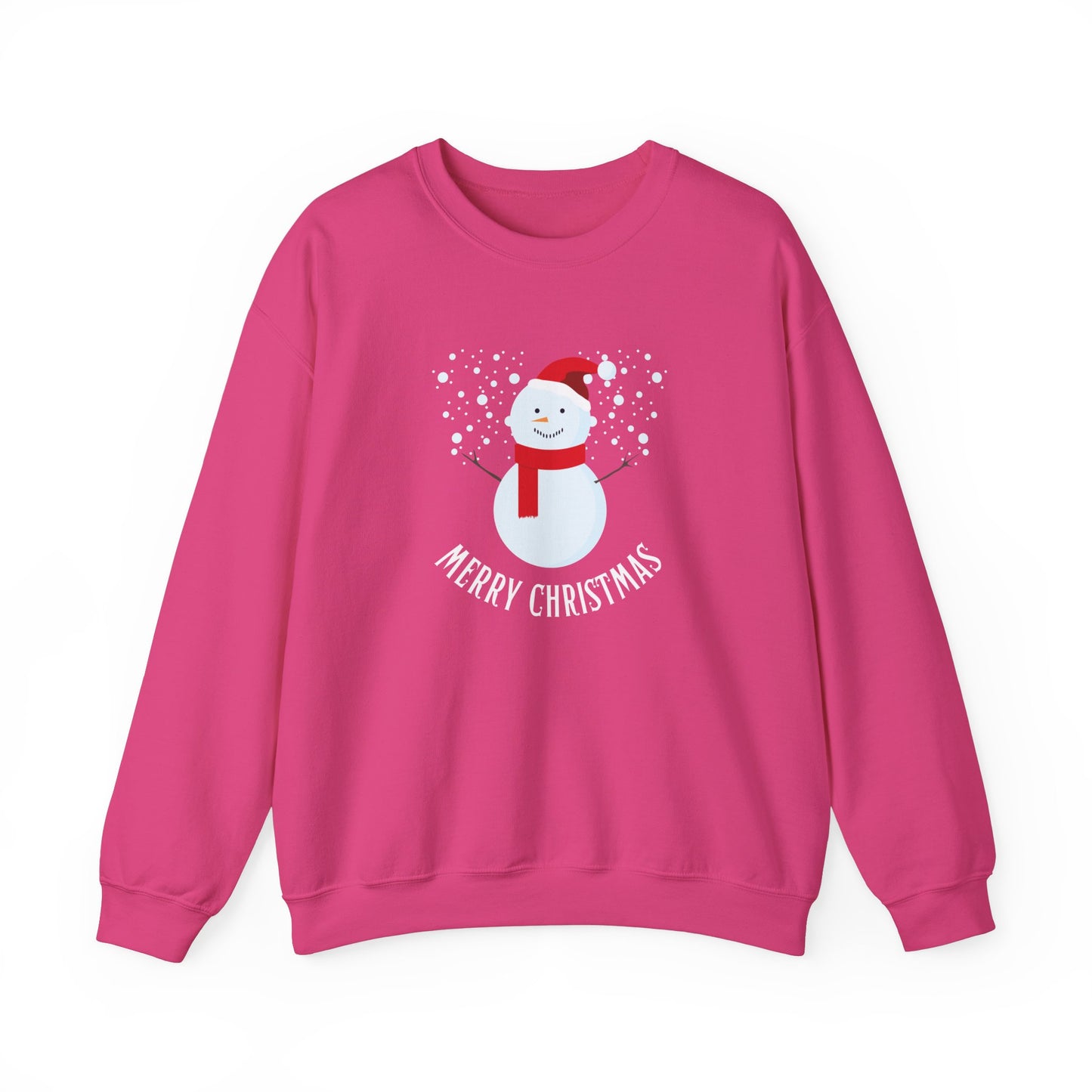 Unisex Heavy Blend Crewneck Sweatshirt Merry Christmas Snowman Design ☃️❄️✨