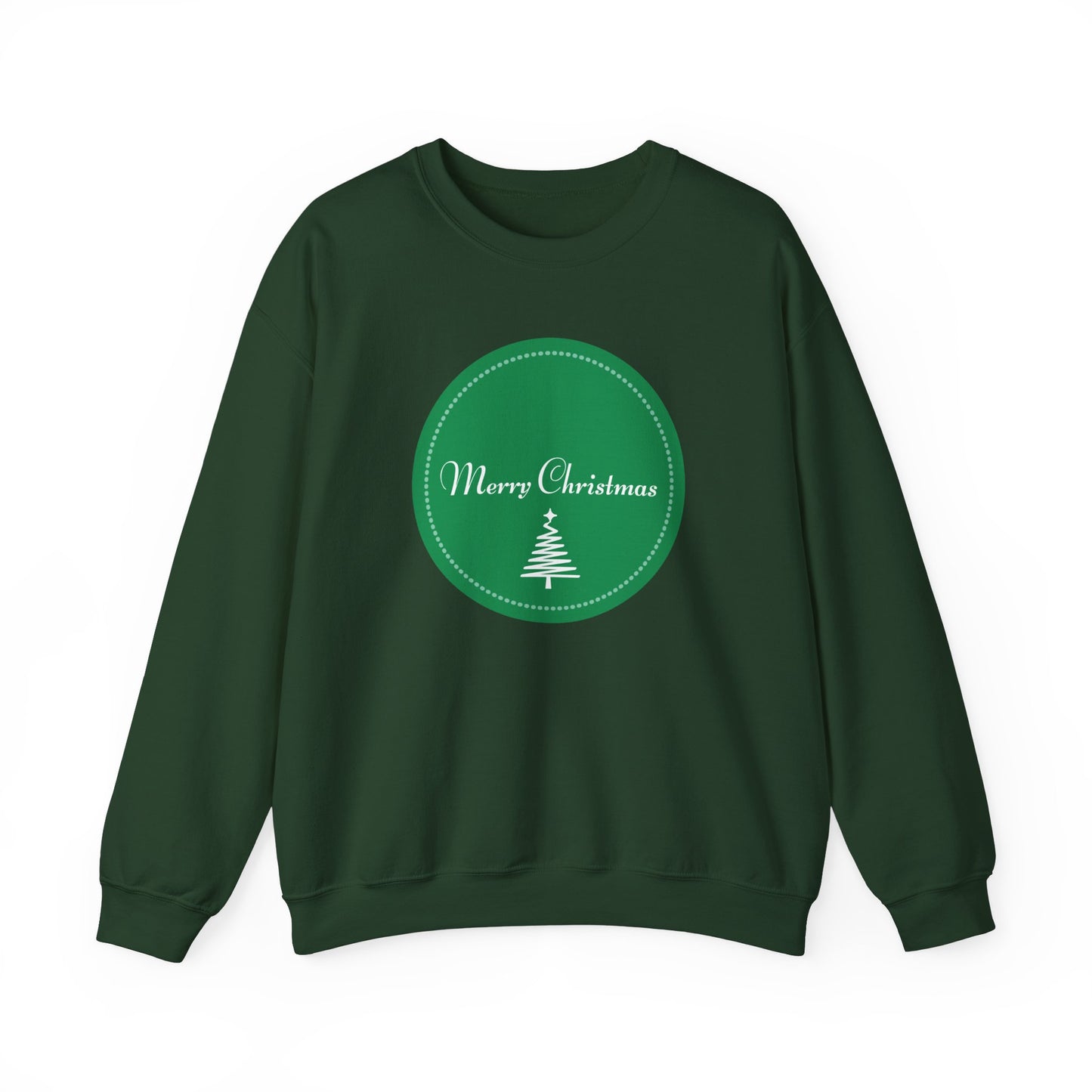 Unisex Heavy Blend Crewneck Sweatshirt Merry Christmas Tree Design 🎄✨