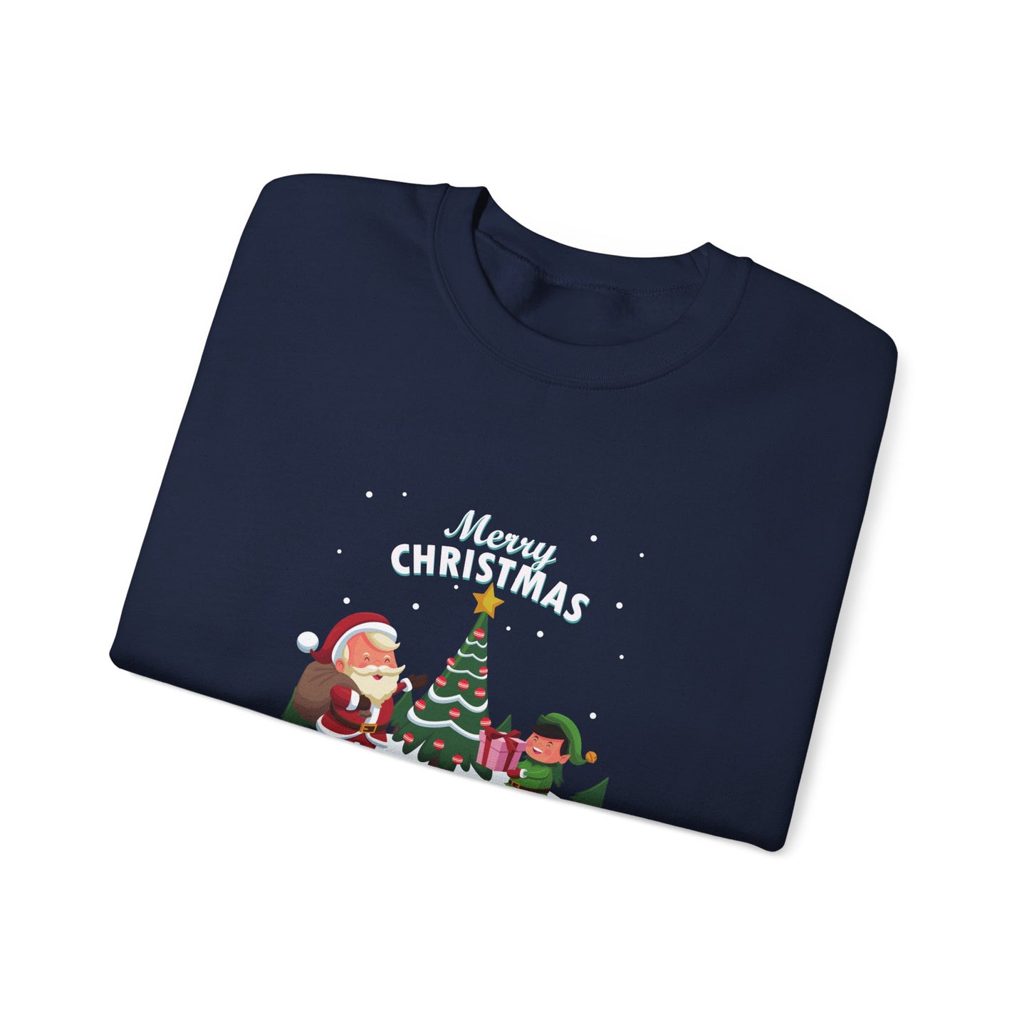 Unisex Heavy Blend Crewneck Sweatshirt Merry Christmas & Happy New Year 🎄🎅✨