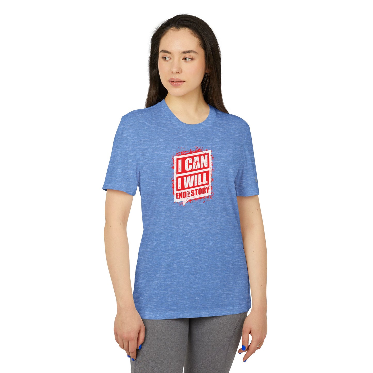 I Can I Will End Of Story Adidas Unisex Sport T-Shirt