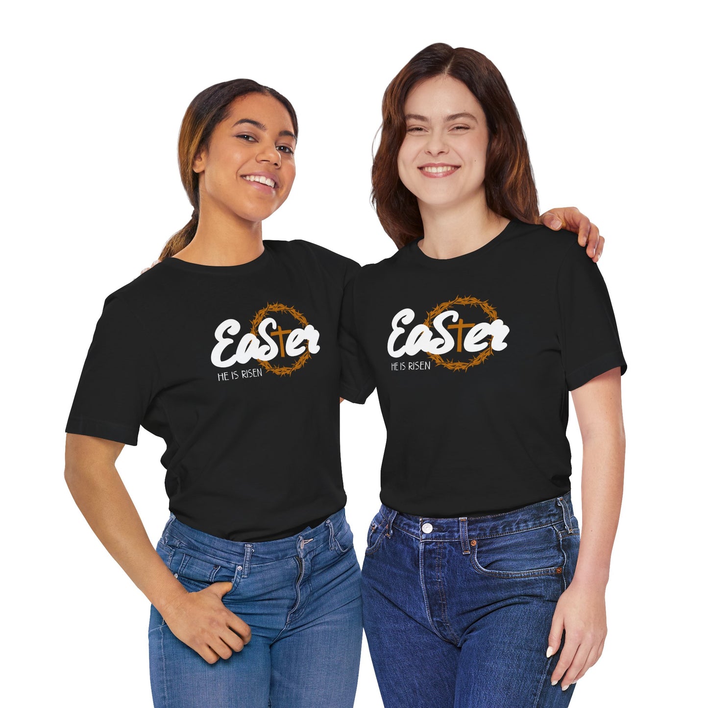 Easter He Is Risen Unisex Jersey Short Sleeve Tee