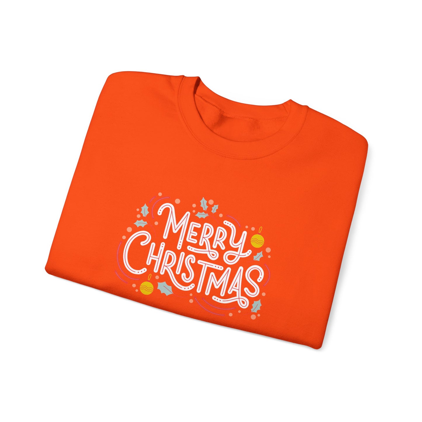Unisex Heavy Blend Crewneck Sweatshirt Beautiful Merry Christmas Design 🎄✨