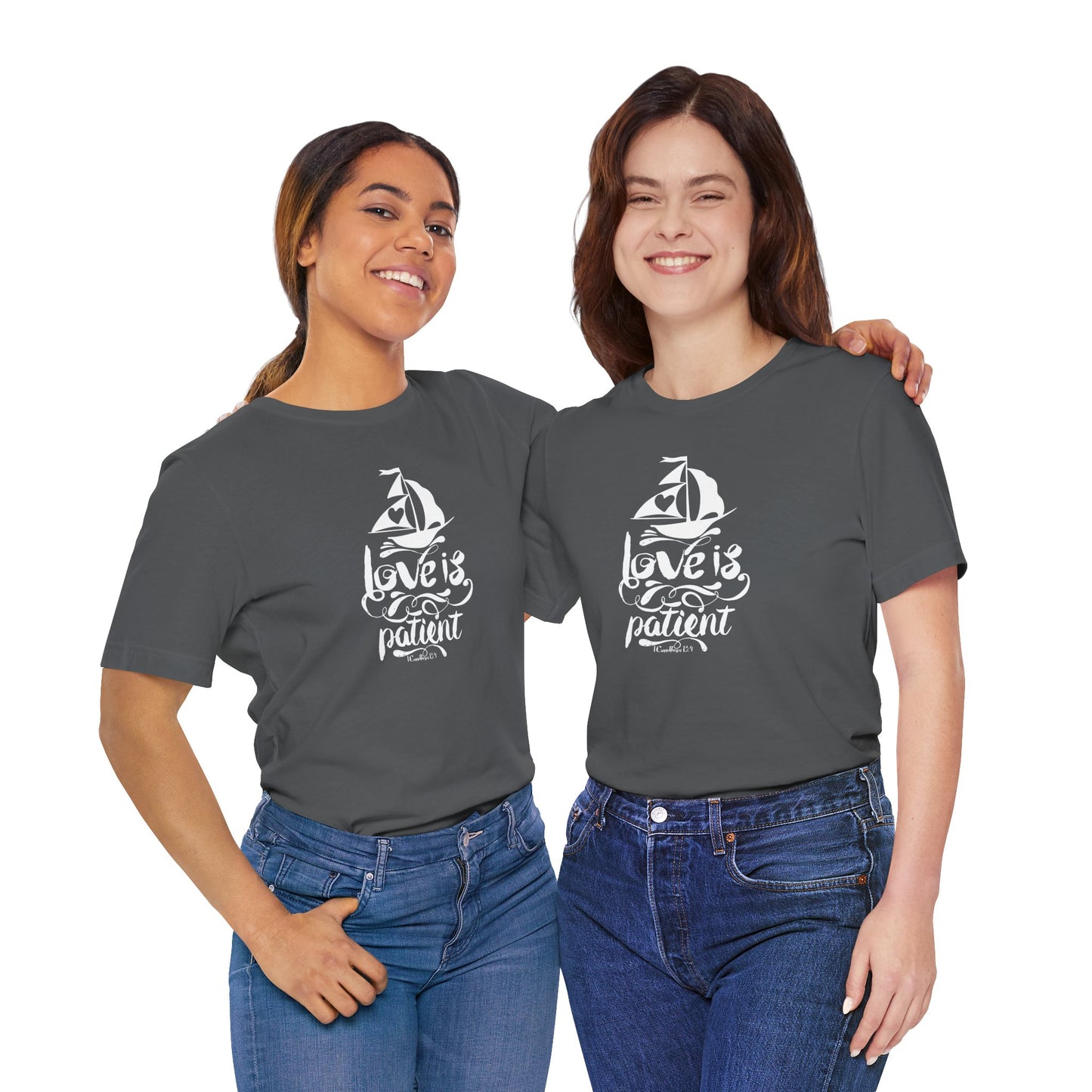 Love Is Patient Corinthians 13:4 Unisex Jersey Short Sleeve Tee