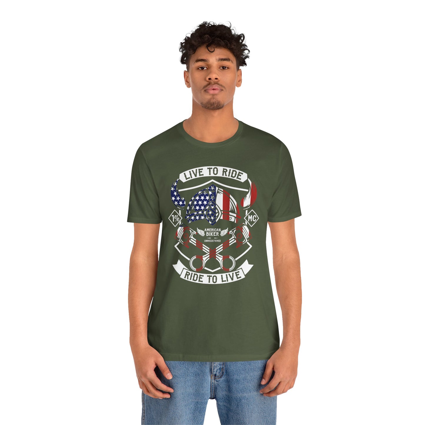 Live To Ride Ride To Live 1% MC Unisex Jersey Short Sleeve Tee