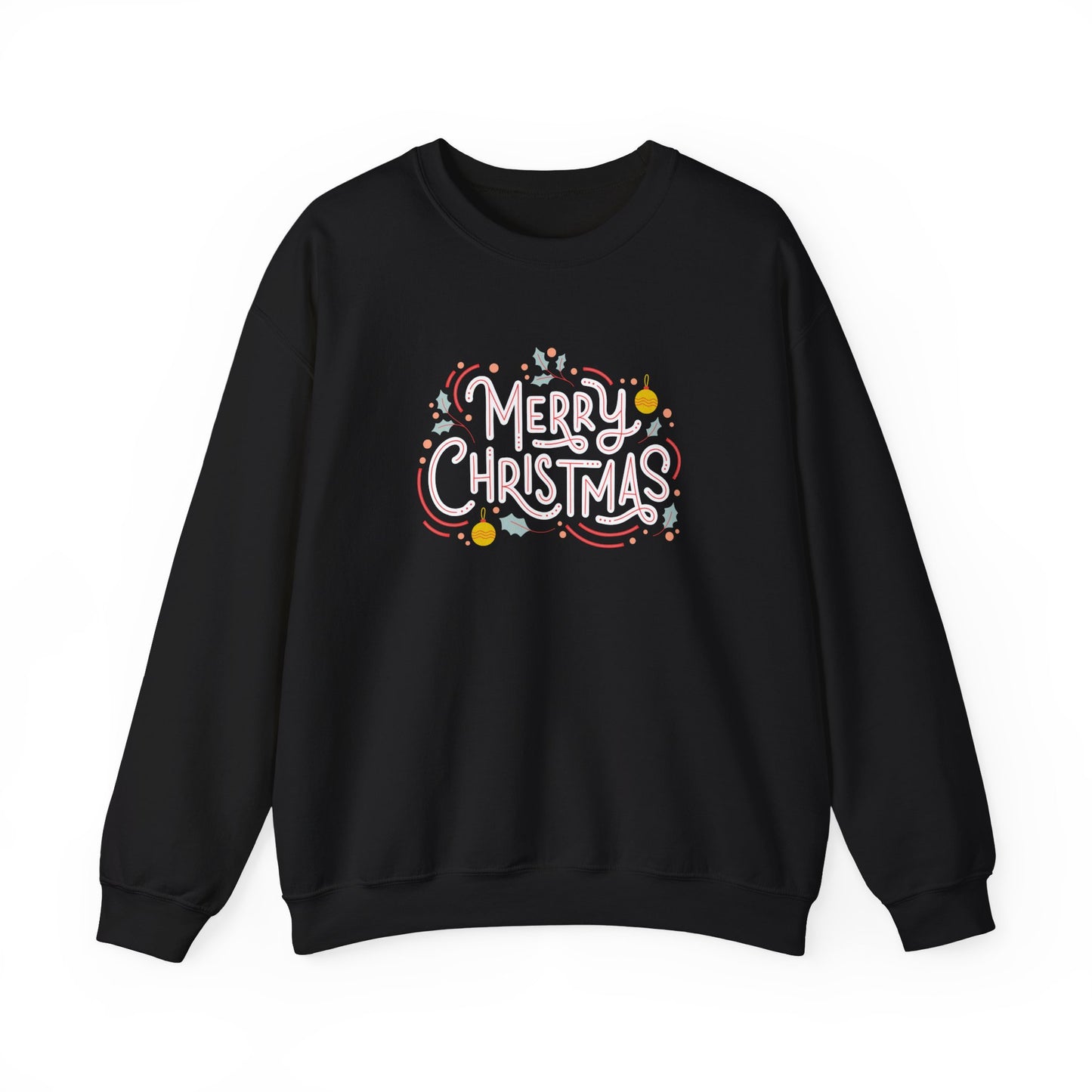 Unisex Heavy Blend Crewneck Sweatshirt Beautiful Merry Christmas Design 🎄✨