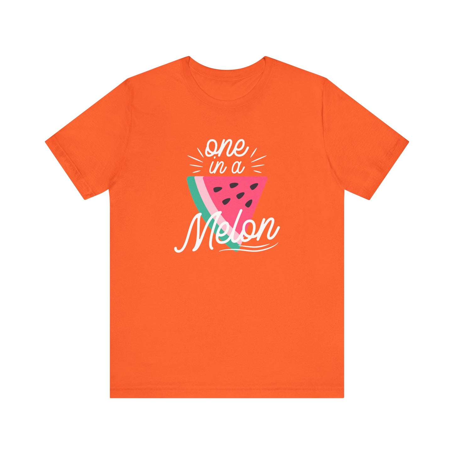 Unisex Jersey Short Sleeve Tee "One In A Melon" Watermelon Print