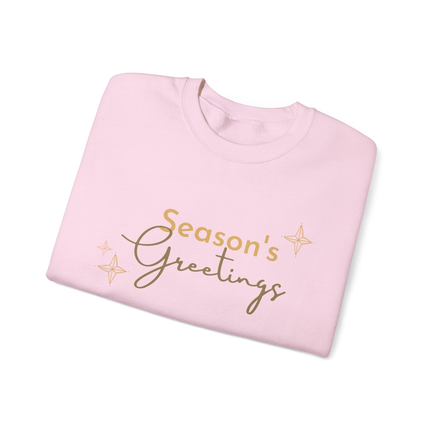Unisex Heavy Blend Crewneck Sweatshirt Elegant Seasons Greetings ✨🎄