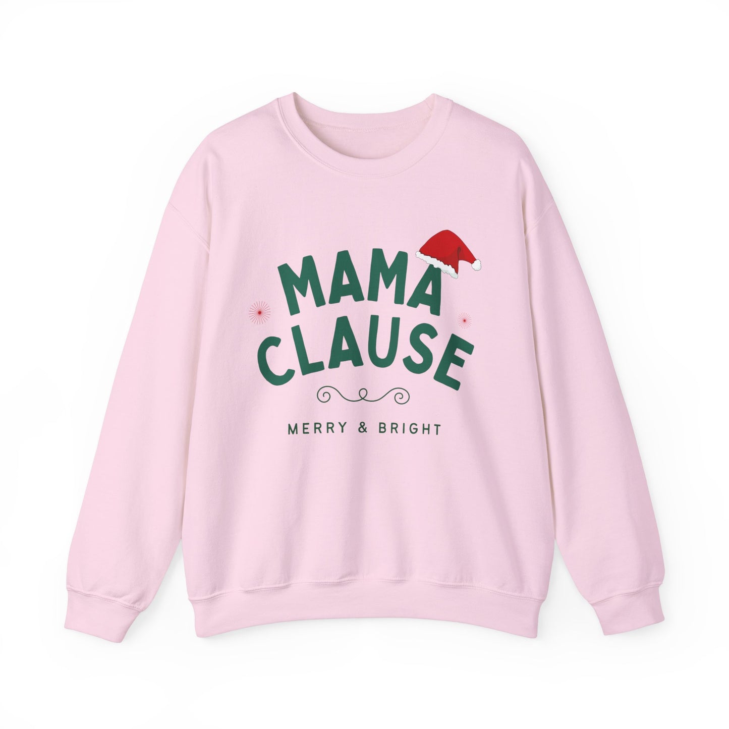 Unisex Heavy Blend Crewneck Sweatshirt Mama Clause Merry & Bright 🎄✨