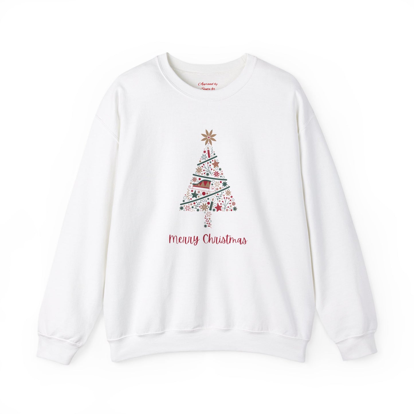 Unisex Heavy Blend Crewneck Sweatshirt Merry Christmas Tree Design 🎄✨