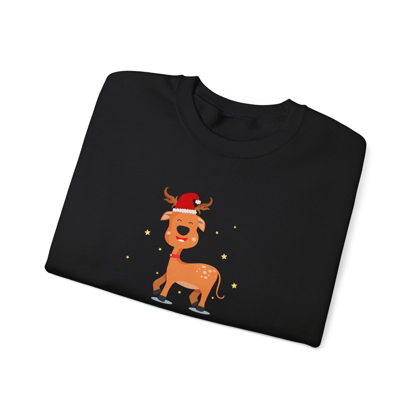 Unisex Heavy Blend Crewneck Sweatshirt Merry Christmas Reindeer 🎄🦌✨