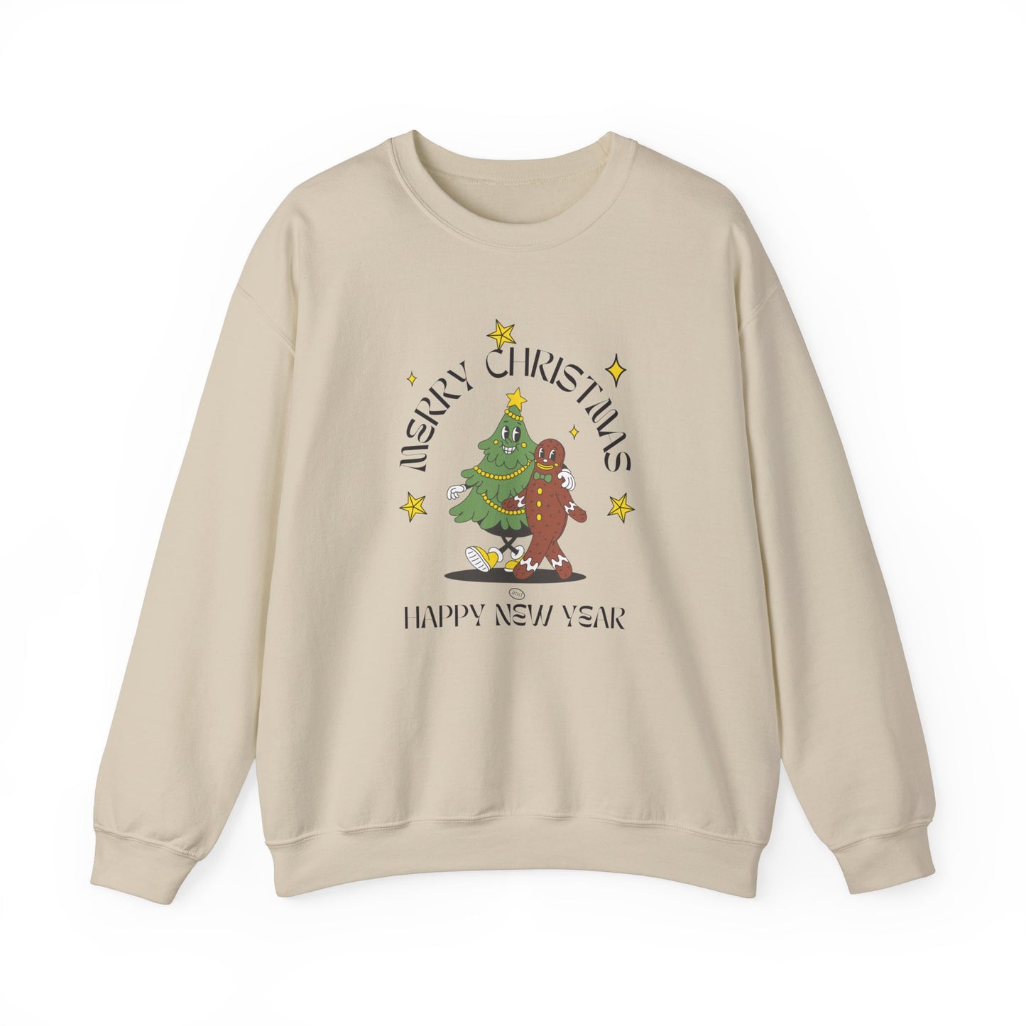 Unisex Heavy Blend Crewneck Sweatshirt Merry Christmas & Happy New Year 🎄☃️✨