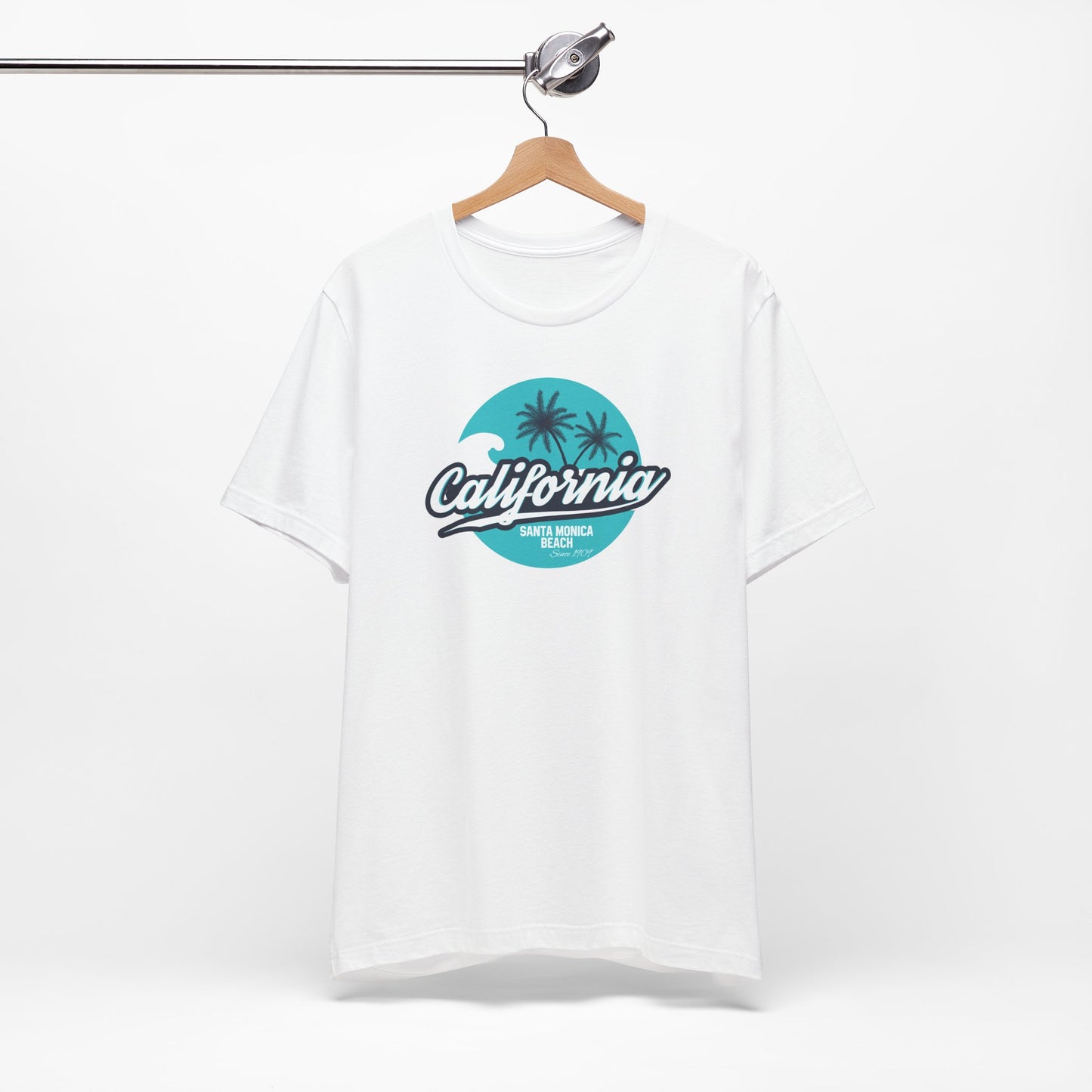 California Santa Monica Beach Unisex Jersey Short Sleeve Tee