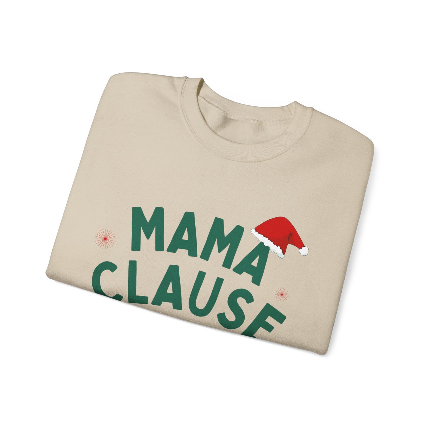 Unisex Heavy Blend Crewneck Sweatshirt Mama Clause Merry & Bright 🎄✨