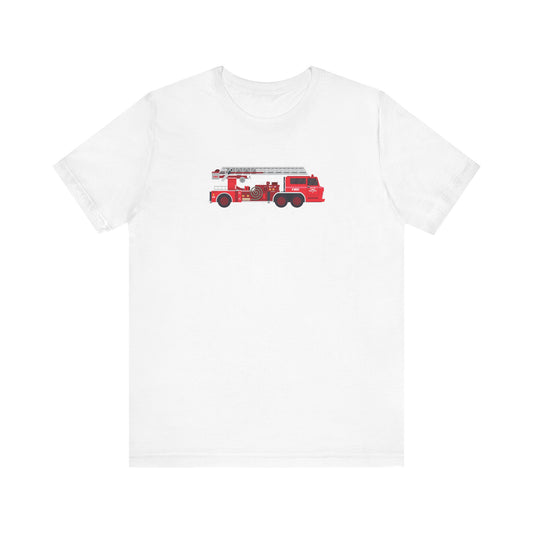 Unisex Jersey Short Sleeve Tee Fire Department Ladder Truck