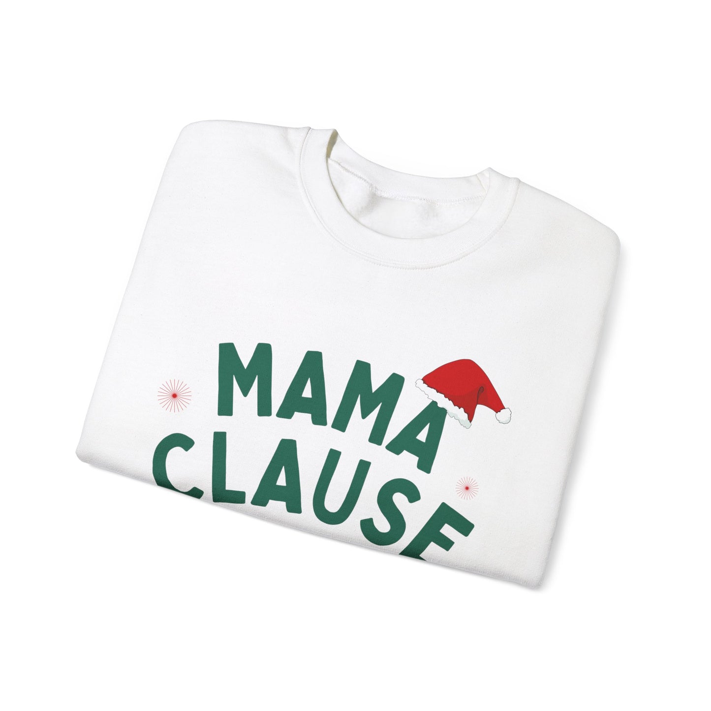 Unisex Heavy Blend Crewneck Sweatshirt Mama Clause Merry & Bright 🎄✨