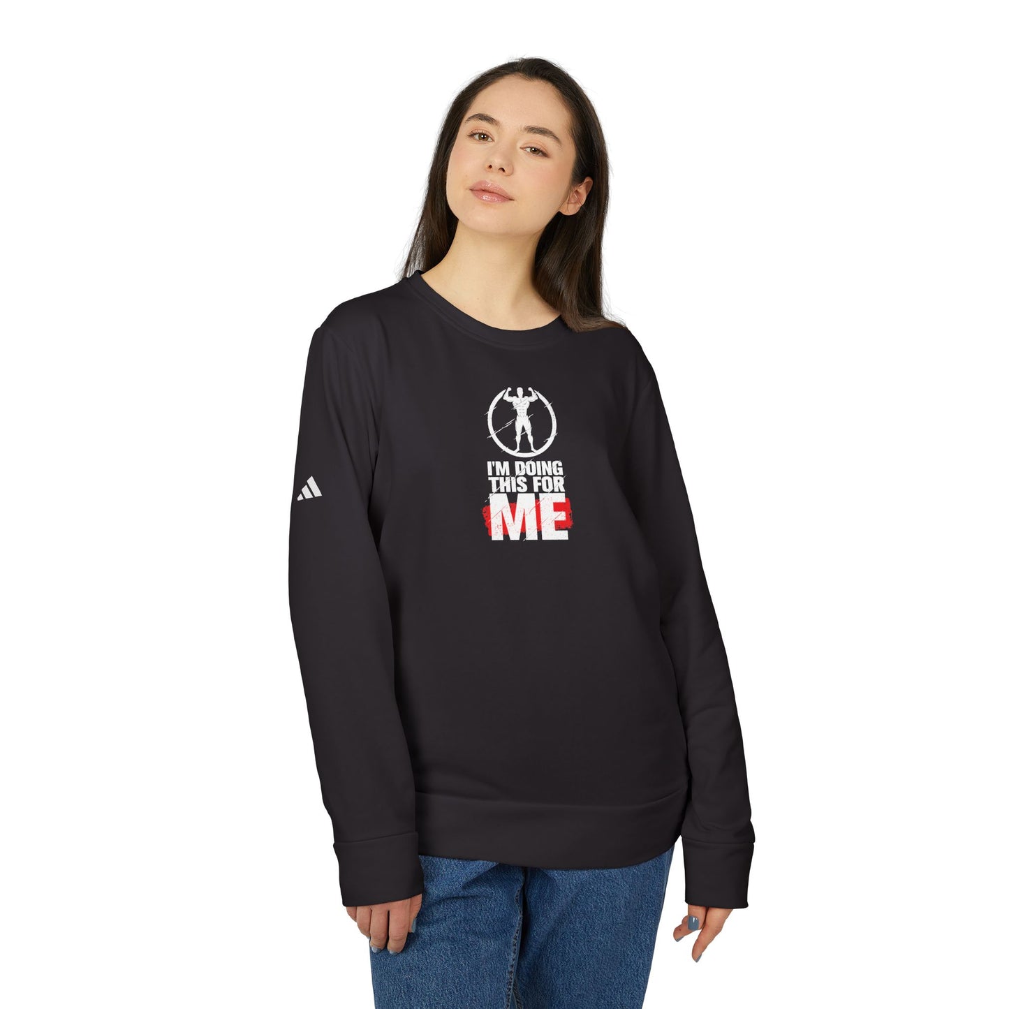 I'm Doing This For Me Adidas Unisex Cozy Fleece Sweatshirt