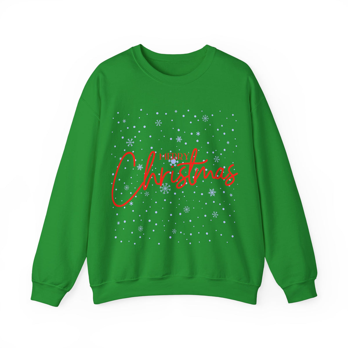 Merry Christmas Snowflakes ❄️🎄✨ Unisex Heavy Blend Crewneck Sweatshirt
