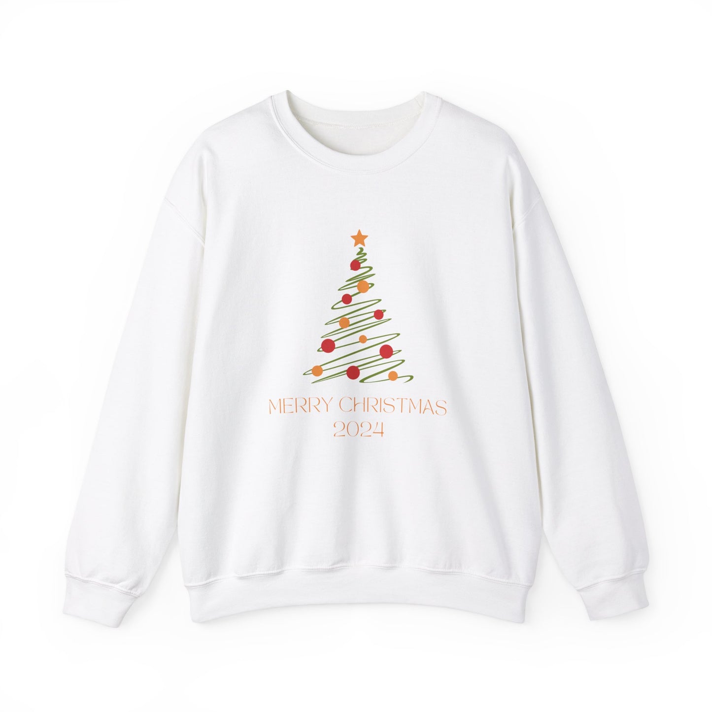 Unisex Heavy Blend Crewneck Sweatshirt Merry Christmas 2024 🎄✨