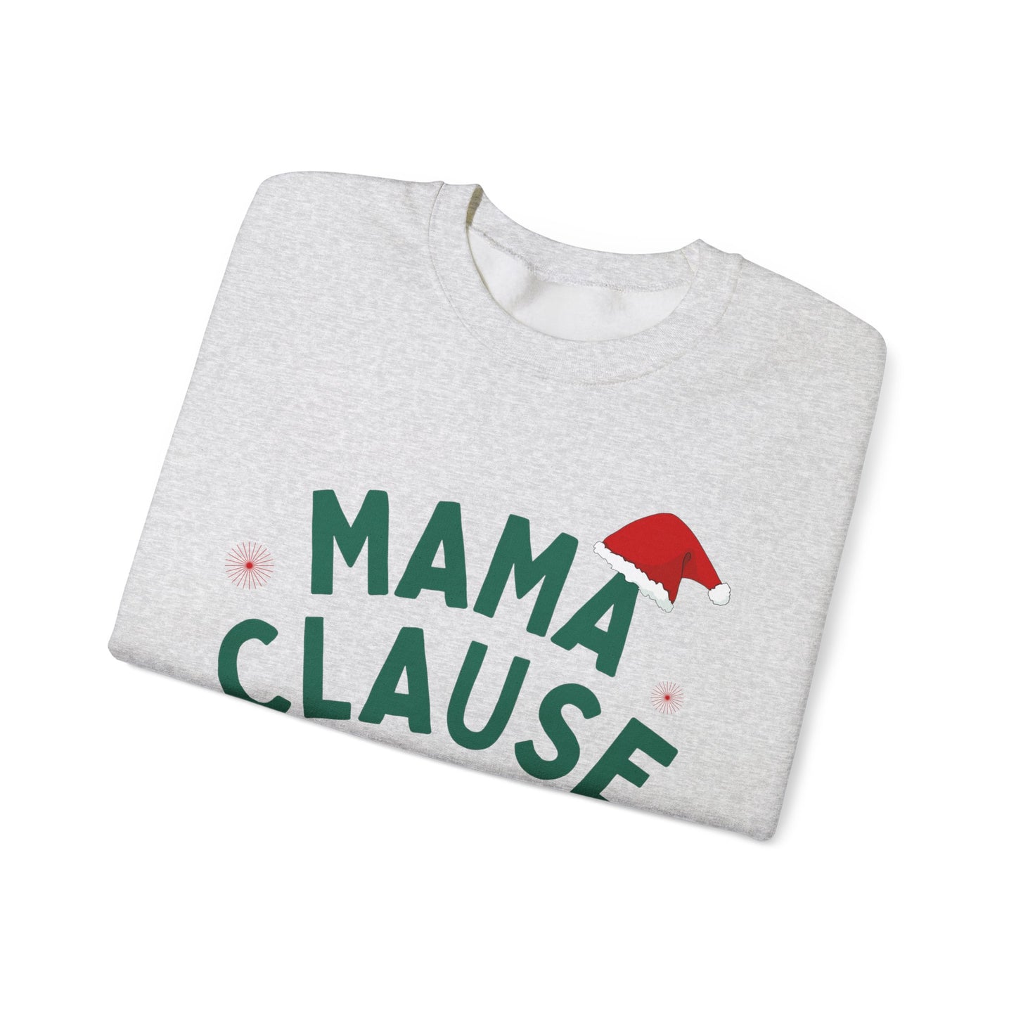 Unisex Heavy Blend Crewneck Sweatshirt Mama Clause Merry & Bright 🎄✨