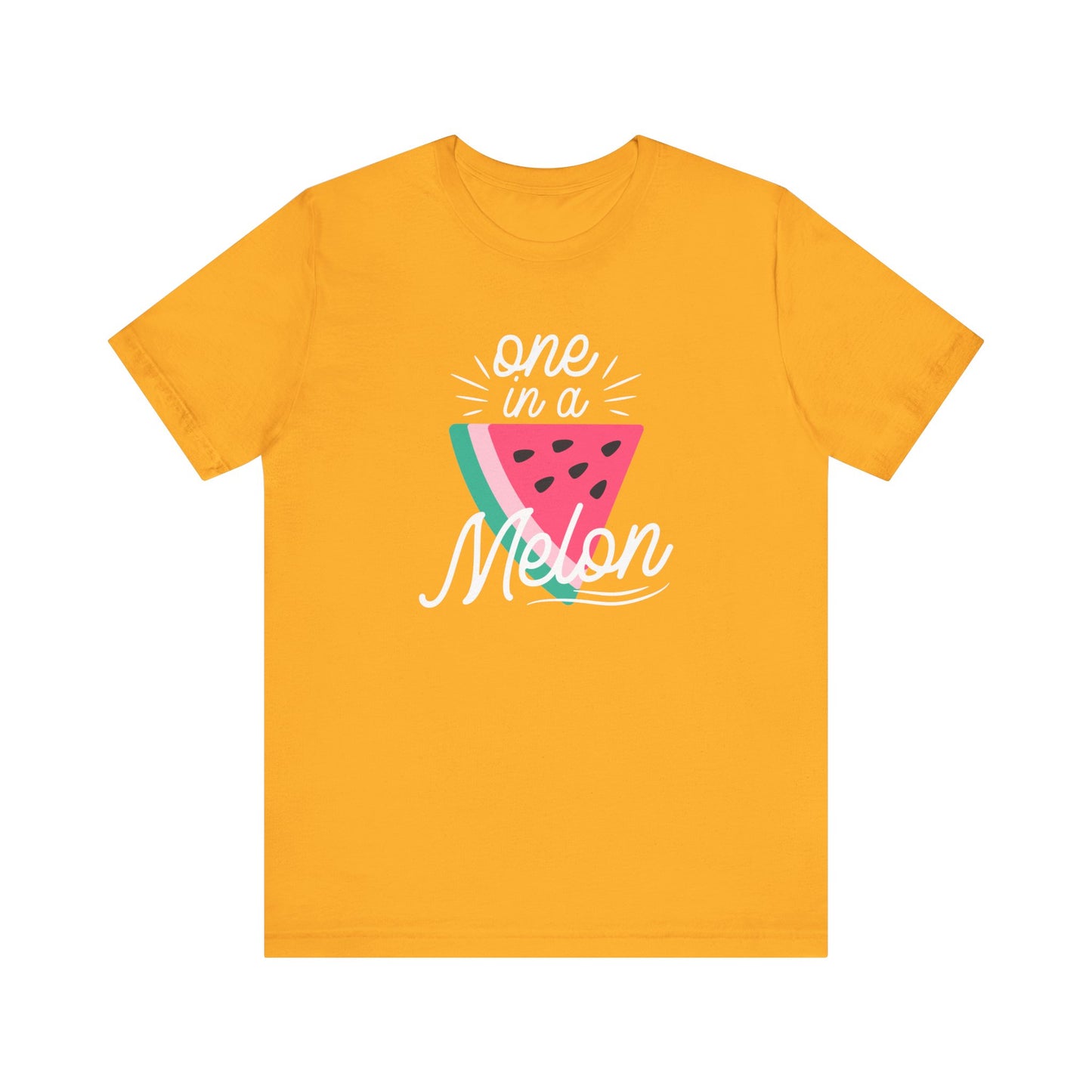 Unisex Jersey Short Sleeve Tee "One In A Melon" Watermelon Print