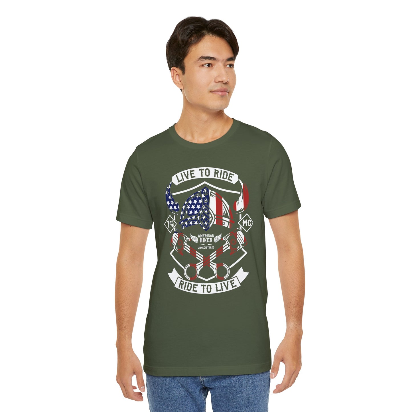 Live To Ride Ride To Live 1% MC Unisex Jersey Short Sleeve Tee