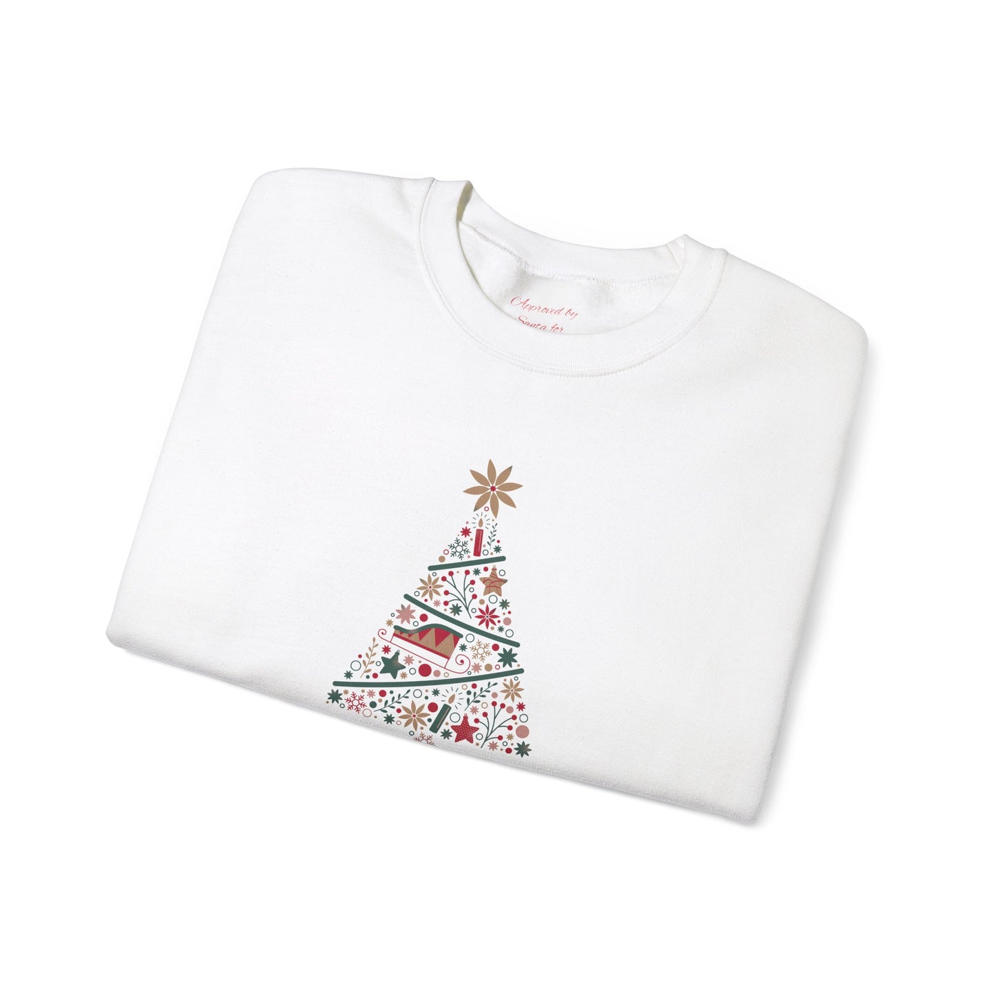 Unisex Heavy Blend Crewneck Sweatshirt Merry Christmas Tree Design 🎄✨