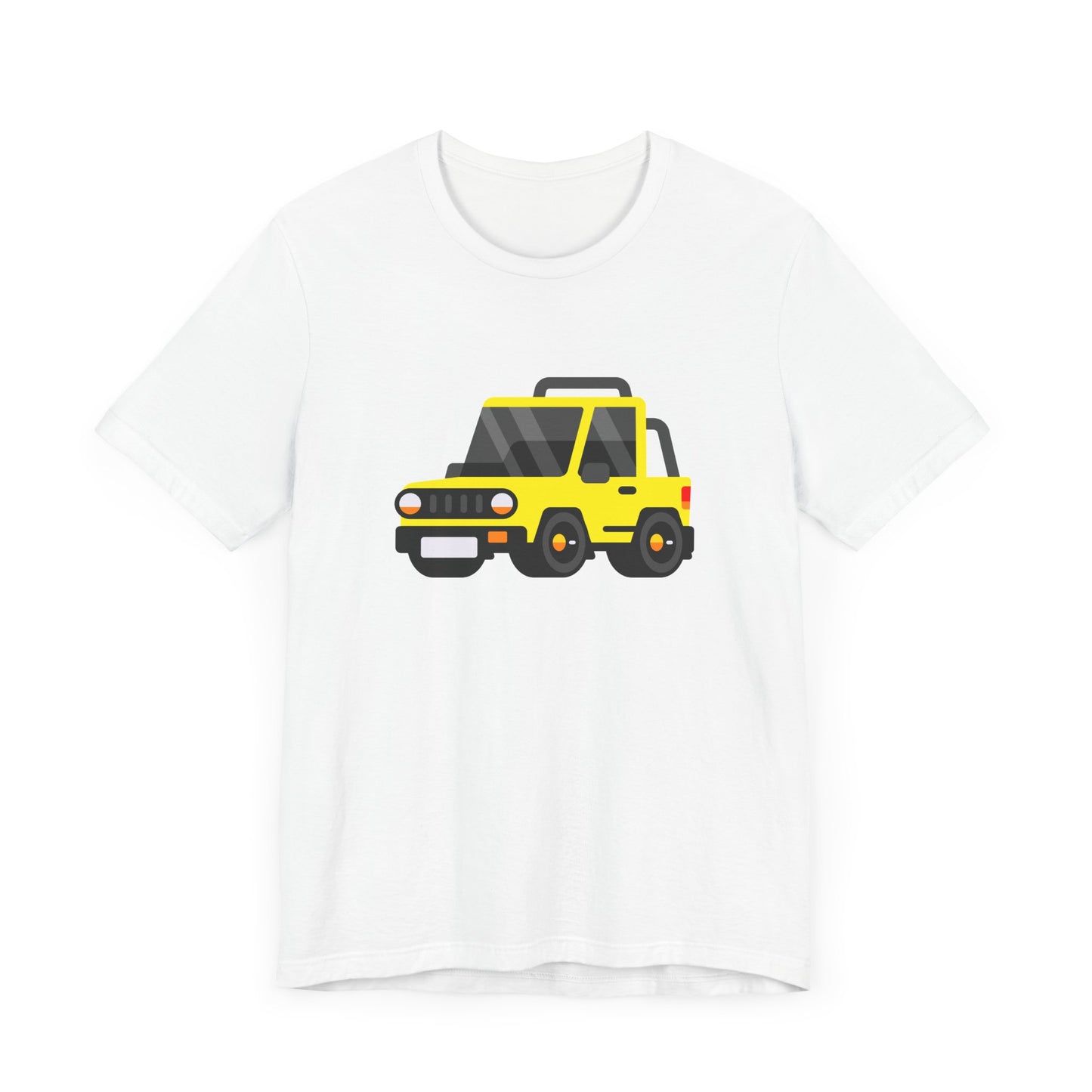 Unisex Jersey Short Sleeve Tee Adorable Car T-shirt Yellow Jeep